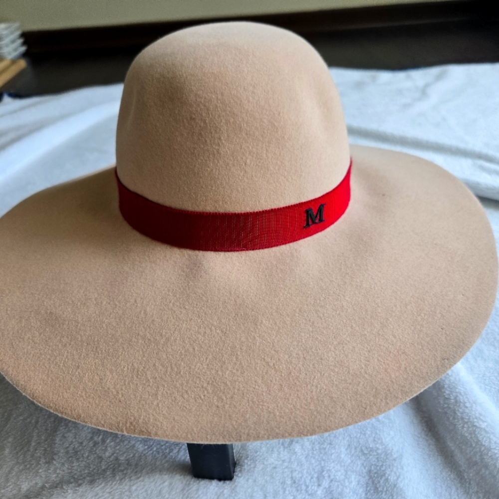 Maison Michel Blanche rabbit fur felt hat light pink M